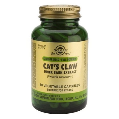 SPF UÑA DE GATO (CORTEZA) 60 cápsulas vegetales de SOLGAR Solgar 184113 Sistema inmunitario salud.bio