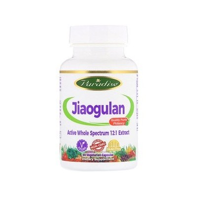 Jiaogulan, 60 cápsulas vegetales de Paradise Herbs Paradise PAR-77744 Estados emocionales, ansiedad, estrés, depresión, relax...