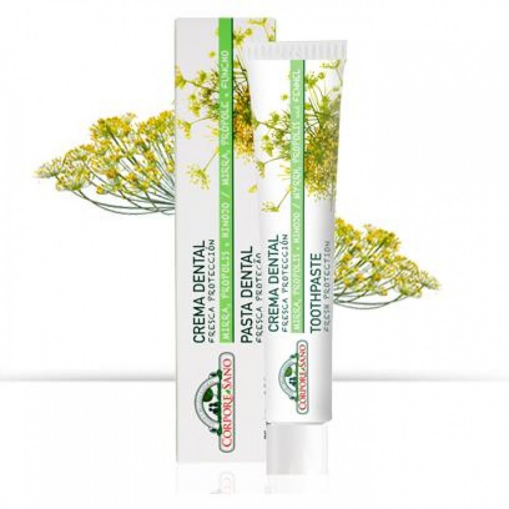 Pasta Dental Mirra, Própolis e Hinojo de Corpore Sano Corpore Sano  CS 1203 Dentrificos , Pasta de Dientes salud.bio