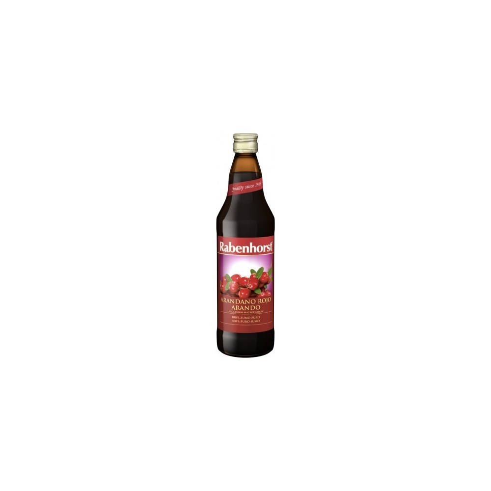 ZUMO ARANDANO ROJO AMERICANO 750ml RABENHORST Rabenhorst R0210 Zumos salud.bio