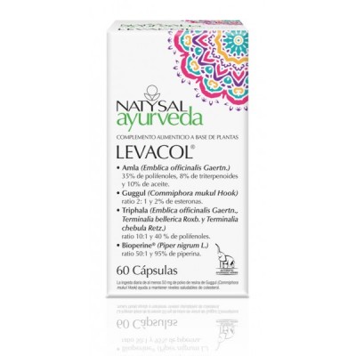 Levacol Ayurveda de Natysal Natysal 13561 Ayudas niveles Colesterol y Trigliceridos salud.bio