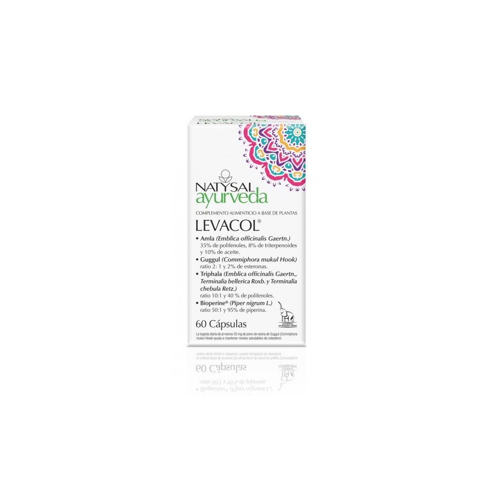 Levacol Ayurveda de Natysal Natysal 13561 Ayudas niveles Colesterol y Trigliceridos salud.bio