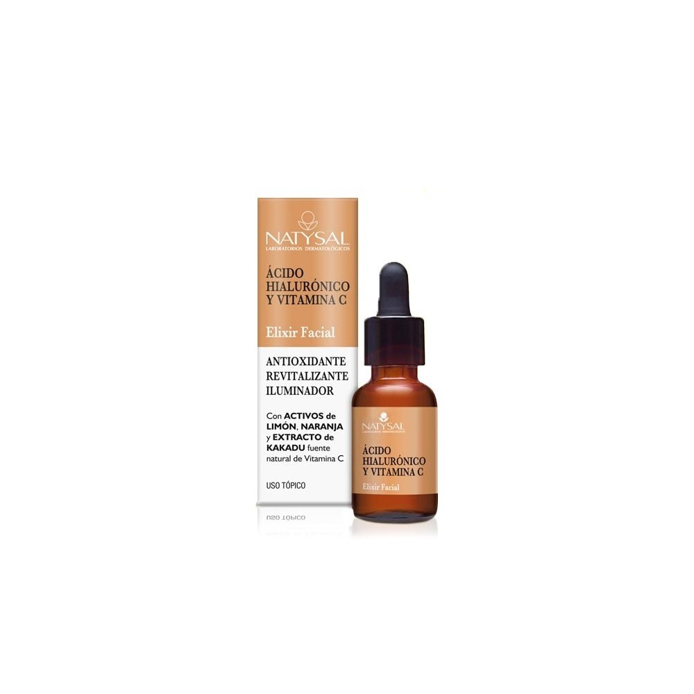 Elixir facial de Ácido Hialurónico y Vitamina C 15 ml de Natysal Natysal  Cosmética Natural salud.bio