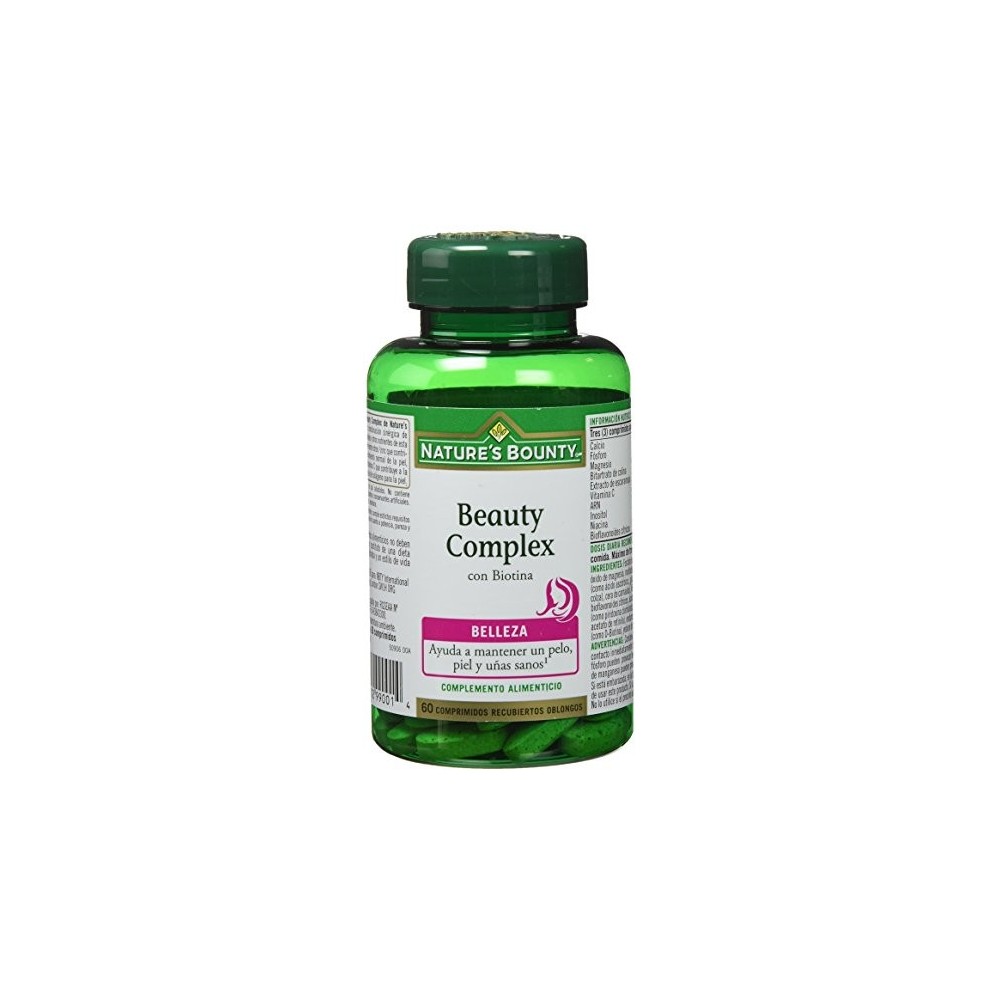 Beauty Complex con Biotina 60 Comprimidos Nature's Bounty NATURE´S BOUNTY 03598 Nutricosmética salud.bio