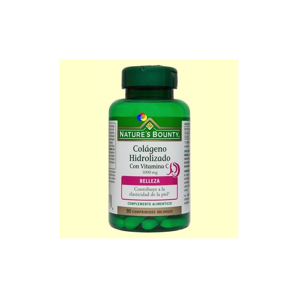 Colágeno Hidrolizado con Vitamina C (90 Comprimidos) de Nature's Bounty NATURE´S BOUNTY 03600 Vitamina C salud.bio