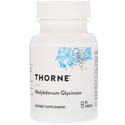 Molibdeno Glicinato, 60 Cápsulas de Thorne Research Thorne Research THR-00342 Suplementos Minerales  salud.bio