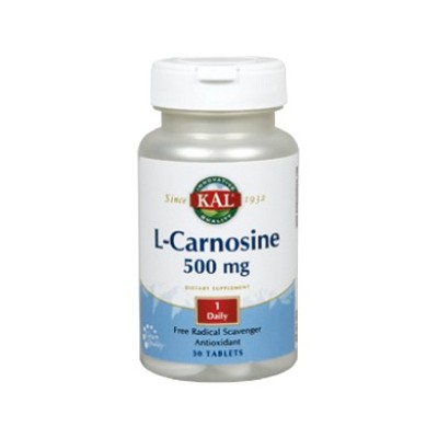 L-Carnosine 500mg 30 comp. de KAL SOLARAY  Aminoácidos salud.bio