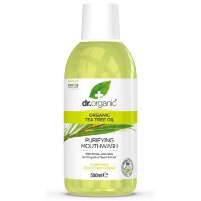 Enjuague bucal de árbol de té 500ml de Dr.Organic Doctor Organic DR00154 Dentrificos , Pasta de Dientes salud.bio