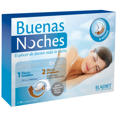 Buenas Noches 30 y 60 Comp de Eladiet Eladiet PA.SUE.BNO.17 insomnio y descanso salud.bio