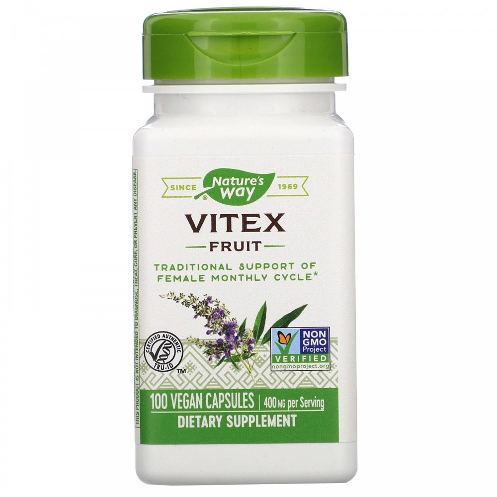 Vitex Fruit, 400 mg, Vegan Cápsulas de Nature's Way Nature`s Way vitex fruit Especial Mujer salud.bio