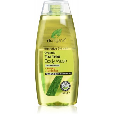 Gel de baño de Arbol Del Te Organico 250ml Dr Organic Doctor Organic DR00148 Cuidado externo e higiene salud.bio