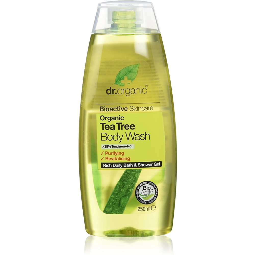 Gel de baño de Arbol Del Te Organico 250ml Dr Organic Doctor Organic DR00148 Cuidado externo e higiene salud.bio
