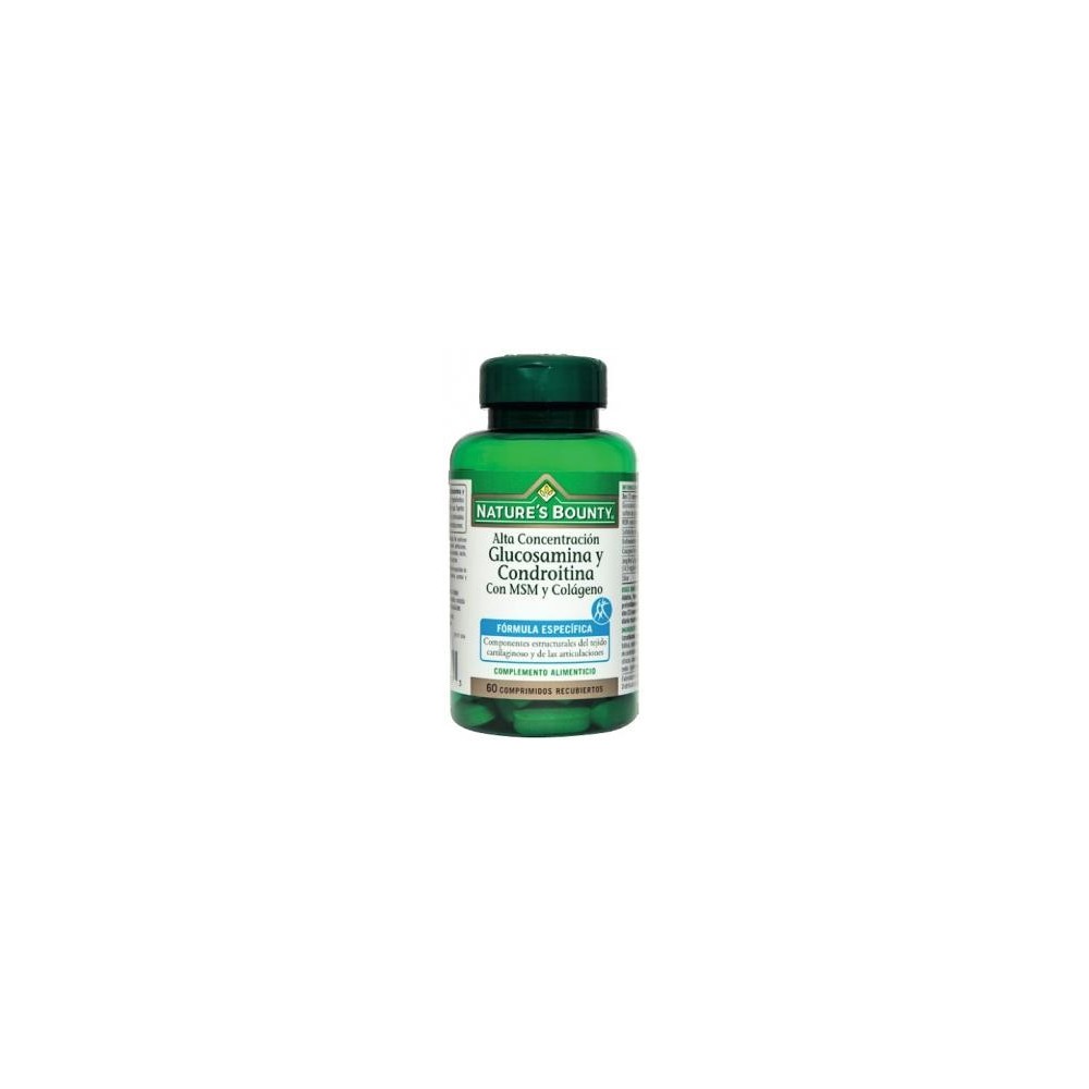Glucosamina y Condroitina + MSM y Colágeno (60 Comprimidos) de Nature's Bounty NATURE´S BOUNTY 03653 Inicio salud.bio