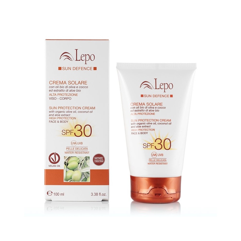 CREMA SOLARE SPF 30 con aceites de oliva, coco y aloe BIO de Lepo Lepo LEP41681 Cosmética Natural salud.bio