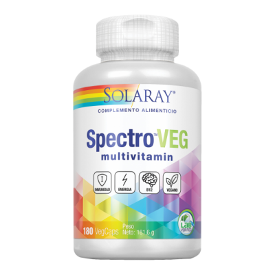 Spectro multi Vitaminas y Minerales 180 cap vegan SOLARAY 47825 Vitaminas y Multinutrientes salud.bio