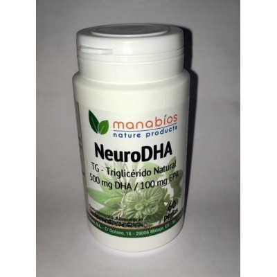 Neuro DHA 50% TG perlas 1000mg de Manabíos Manabios 111639 Complementos Alimenticios (Suplementos nutricionales) salud.bio