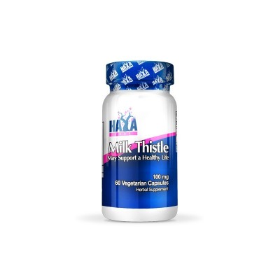 Silimarina 100 mg (Milk Tristle - Cardo Mariano) 60 Caps de Haya Labs Haya Labs LLC 14830 Higado y sistema hepatobiliar salud...