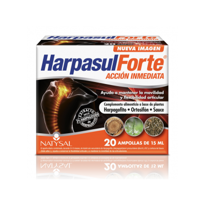 Harpasul Forte 20 Ampollas de Natysal Natysal 0220018181 Articulaciones, Huesos, Tendones y Musculos, componen el Aparato Loc...
