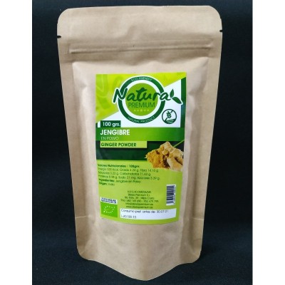 Jengibre en polvo BIO de Natura Premium - Super Alimentos Stevia Premium  Super Alimentos salud.bio