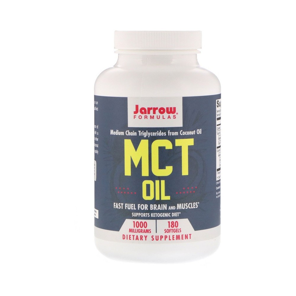 MCT Oil, 1,000 mg, 180 Softgels (Perlas), de Jarrow Formulas Jarrow Formula JRW-16057 Suplementos Deportivos (Complementos Al...