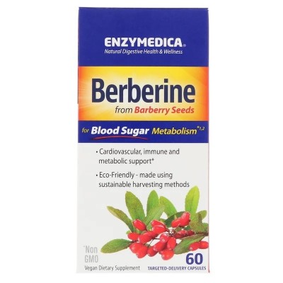 Berberine (Barberry) en 60 cápsulas de Enzymedica Enzymedica ENZ-10083 Ayuda Glucemia y Diabetes salud.bio