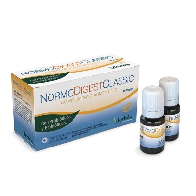 Normodigest Clasic 10 Viales de derbós Derbós DER-15075 Ayudas aparato Digestivo salud.bio