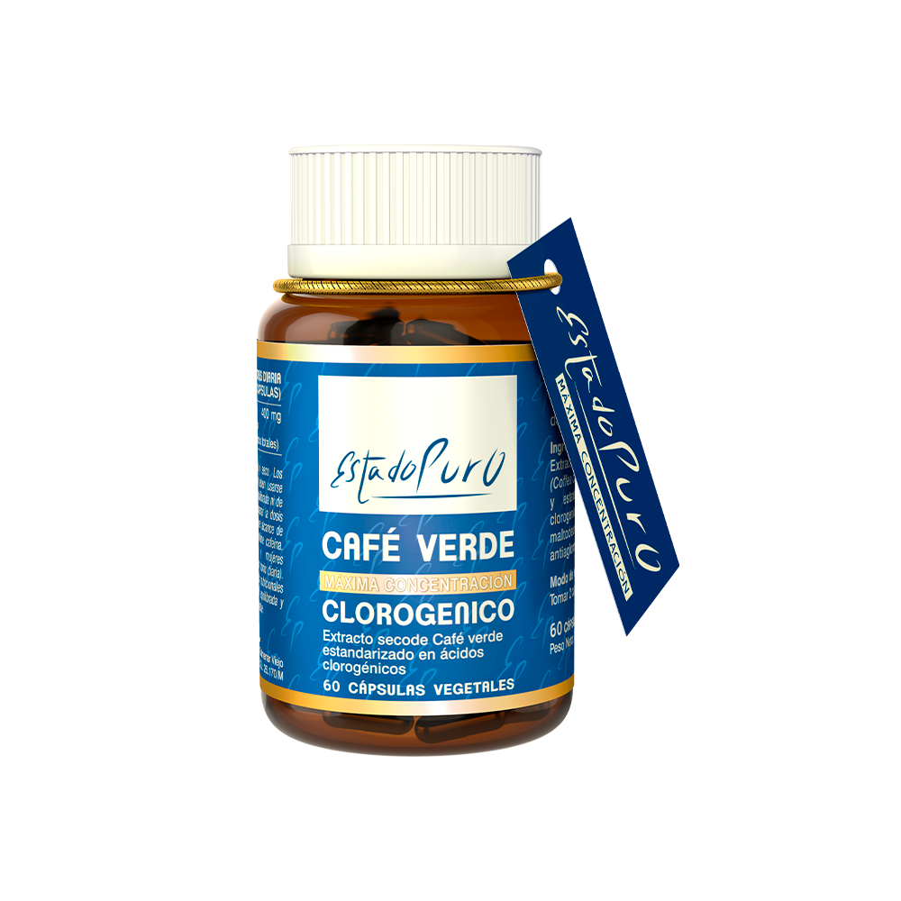 Café Verde clorogenico 60 cápsulas - Estado Puro de Tongil Tongil M05 Inicio salud.bio