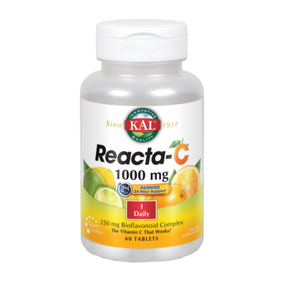 Reacta C™ (Vitamina C retard) 1000 mg 60 Comprimidos de Kal SOLARAY 74880 Vitamina C salud.bio
