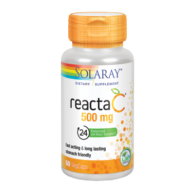 Reacta C™ 500mg de 60 comprimidos Apto para veganos de Solaray SOLARAY SMI-55962 Vitamina C salud.bio