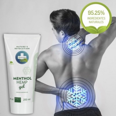 Menthol Hemp Gel Efecto Frío – Gel de Cáñamo Natural y Vegano para Alivio y Masaje de Annabis Annabis productos Naturales  20...