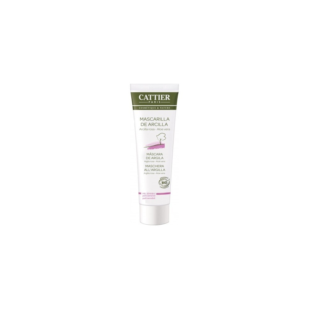 CATTIER Mascarilla Arcilla Rosa (Piel sensible) 100ml Cattier CAT012 Cosmética Natural salud.bio