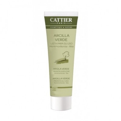 CATTIER Arcilla Verde 100g lista para usar Cattier CAT007 Cosmética Natural salud.bio