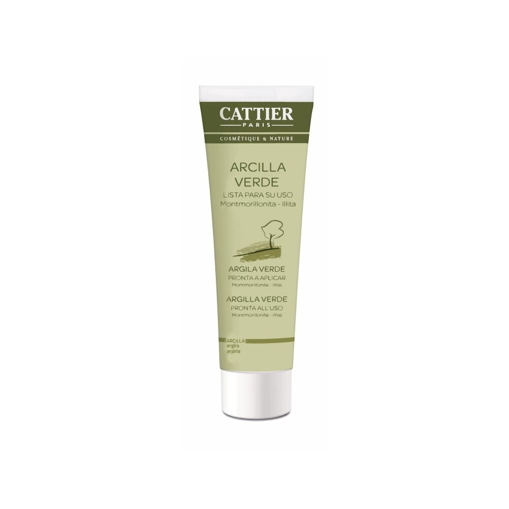 CATTIER Arcilla Verde 400g lista para usar Cattier CAT008 Cosmética Natural salud.bio