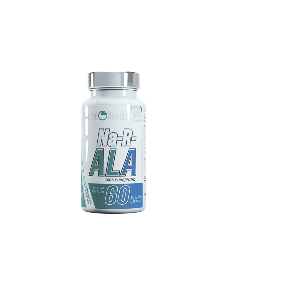 Na-R-ALA (Ácido R-Alfa Lipoico de sodio) estabilizado 100% puro supreme de Natural Health Natural Health LP-0149527 Complemen...
