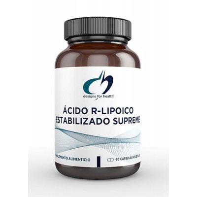 Ácido R-Lipoico estabilizado supreme 60 cápsulas de desigs for health designs for health DERLA060 Antioxidantes salud.bio
