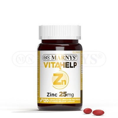 Zinc 25 mg Línea VITAHELP de Marnys Marnys MN808 Vitaminas y Minerales salud.bio