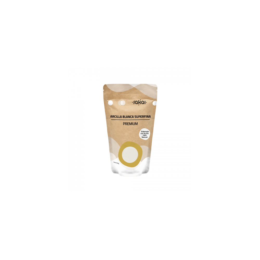 Arcilla Blanca Superfina Premium de Sakai Sakai laboratorios 8423245230193 Cosmética Natural salud.bio