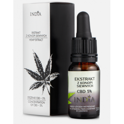 Extracto de CBD 5% 10ml de India lab India Cosmetec and food 5903707352043 Plantas Medicinales salud.bio