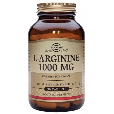 L-Arginina, Forma libre, 1000 mg, 90 comprimidos de Solgar SOLGAR SOL-00150 Aminoácidos salud.bio