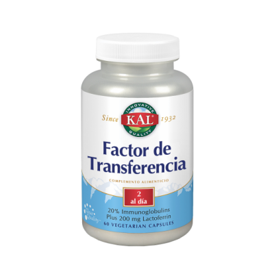 Factor de Transferencia 60 cápsulas de KAL SOLARAY SOLA-55904 Sistema inmunitario salud.bio