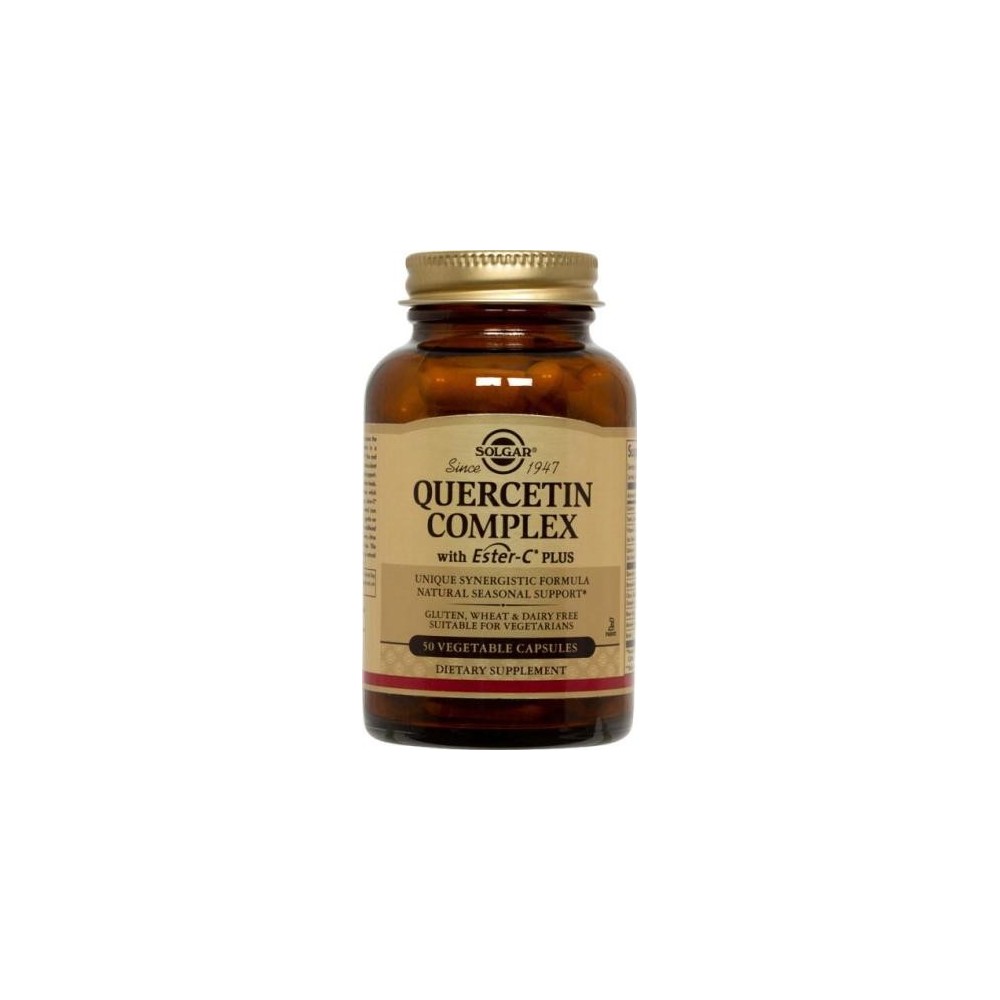 Quercetin Complex (con Ester C) Cápsulas Vegetales de Solgar SOLGAR  Antioxidantes salud.bio