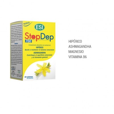 STOPDEP (60 TABLETAS) de ESI ESI LABORATORIOS 03010402 Estados emocionales, ansiedad, estrés, depresión, relax salud.bio