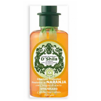 Champú Proteico de Naranja 300ml de D´Shila D´Shila 5011010300 Cosmética Natural salud.bio