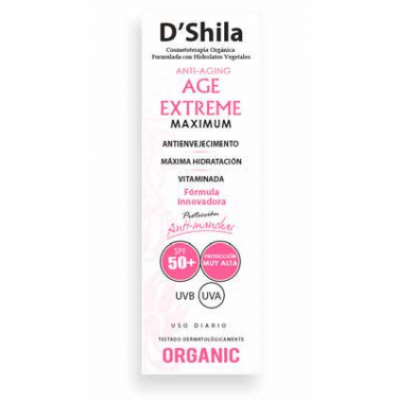 Tratamiento Crema Age extreme Maximum SPF+50 de D´Shila D´Shila 5016200060 Cosmética Natural salud.bio