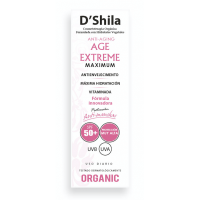 Tratamiento Crema Age extreme Maximum SPF+50 de D´Shila D´Shila 5016200060 Cosmética Natural salud.bio