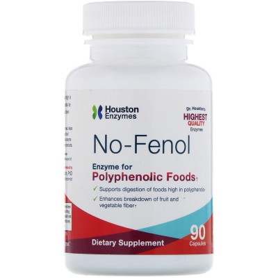 No-Fenol, 90 Cápsulas de Houston Enzymes Houston Enzymes HNiI-00027 Ayudas aparato Digestivo salud.bio