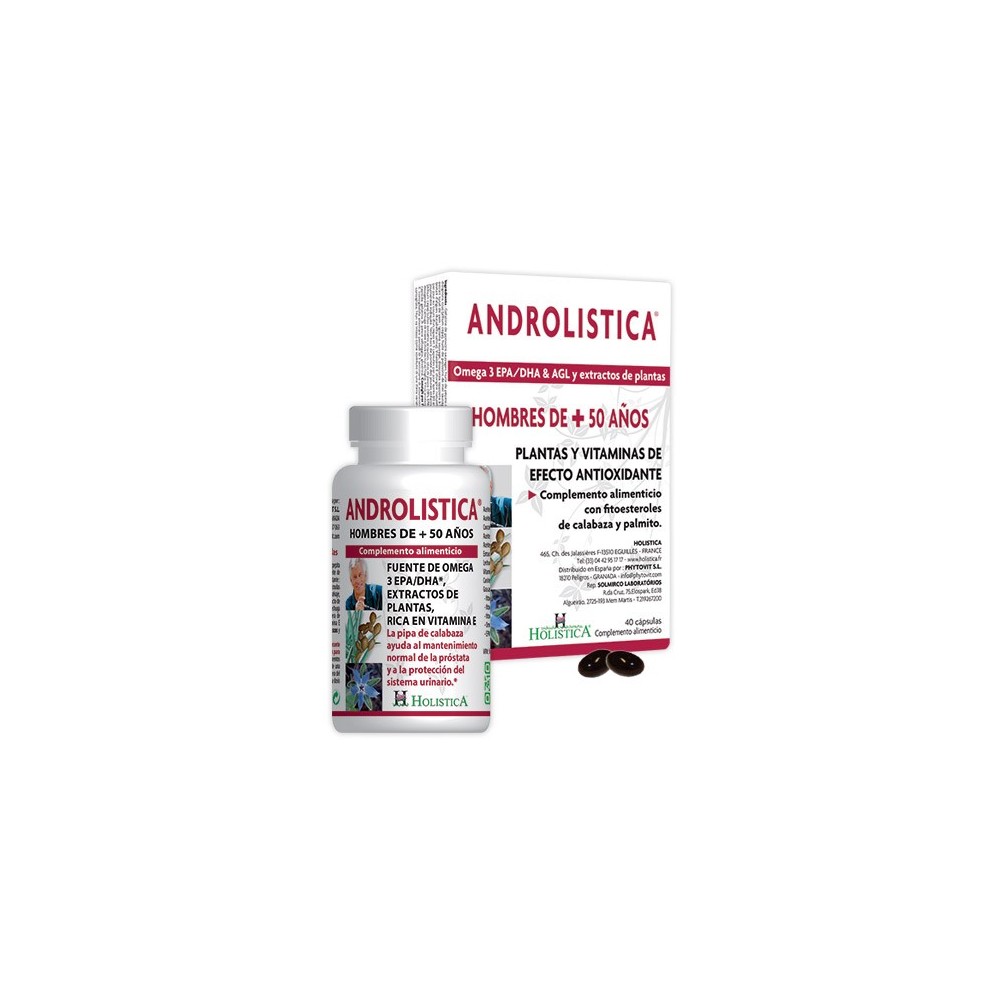 ANDROLISTICA 90 Caps Hombres +50 de Holistica Holistica 3477280000391 Libido hombre y mujer salud.bio