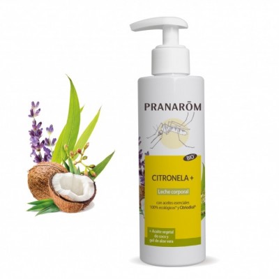 Citronela + Leche corporal 200 ml de Pranarôm Pranarom 2217916 Aceites esenciales uso topico salud.bio