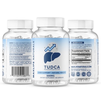 Tudca 500mg, acido tauroursodesossicolico, de MaxLife Natural MaxLife Natural 729105910877 Higado y sistema hepatobiliar salu...