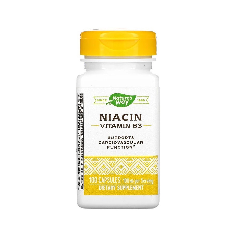 Niacin, Vitamina B3, 100 mg, 100 Capsules de Nature's Way Nature`s Way NWY-40470 Vitamina B salud.bio